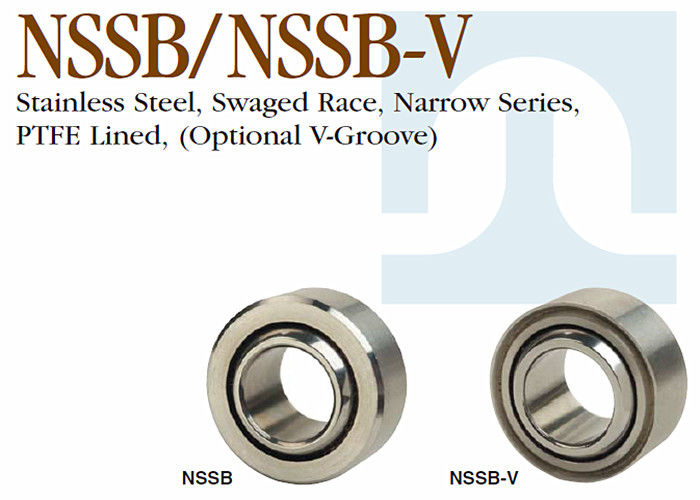 NSSB - Β σφαιρική ένσφαιρου τριβέα στενή σειρά φυλών Swaged ανοξείδωτου υλική